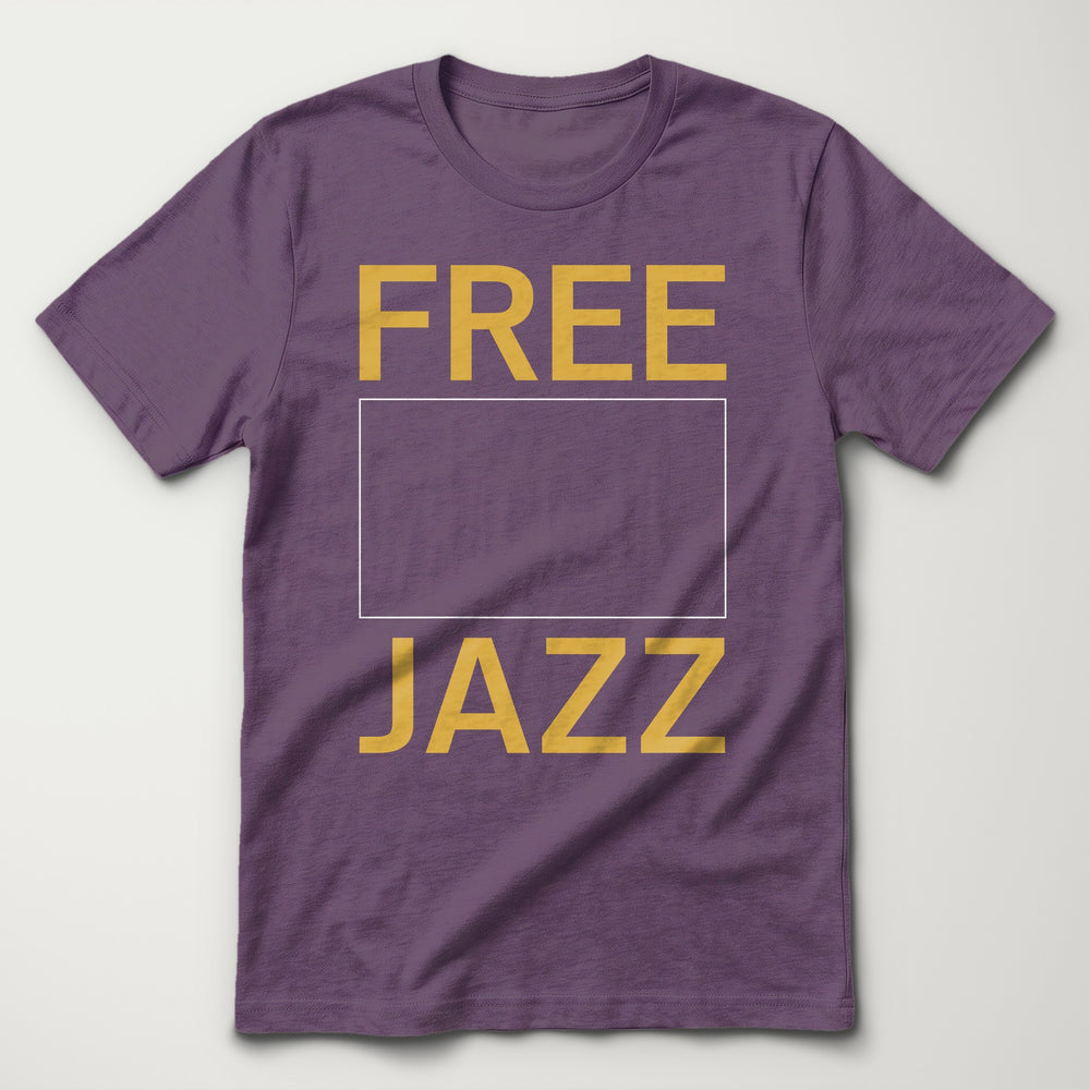 Free Jazz Classic Tee in Heather Team Purple, flat lay