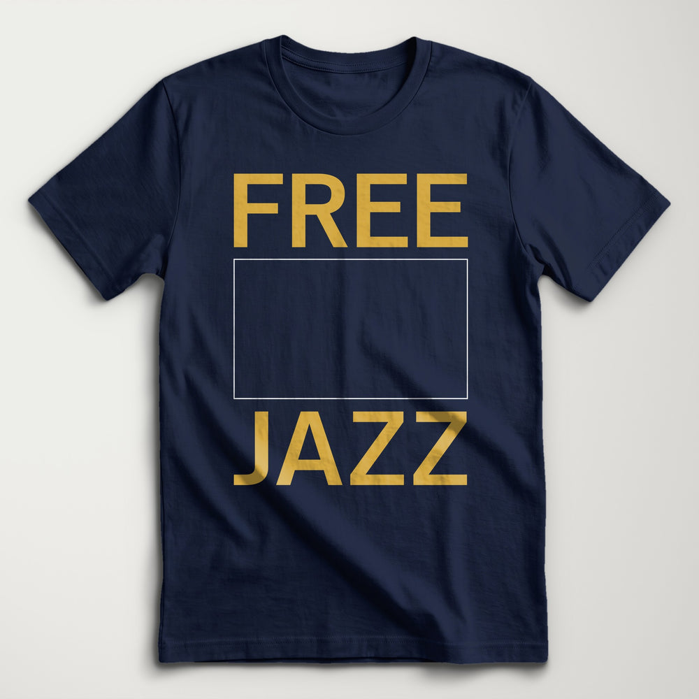 Free Jazz Classic Tee in Navy, flat lay