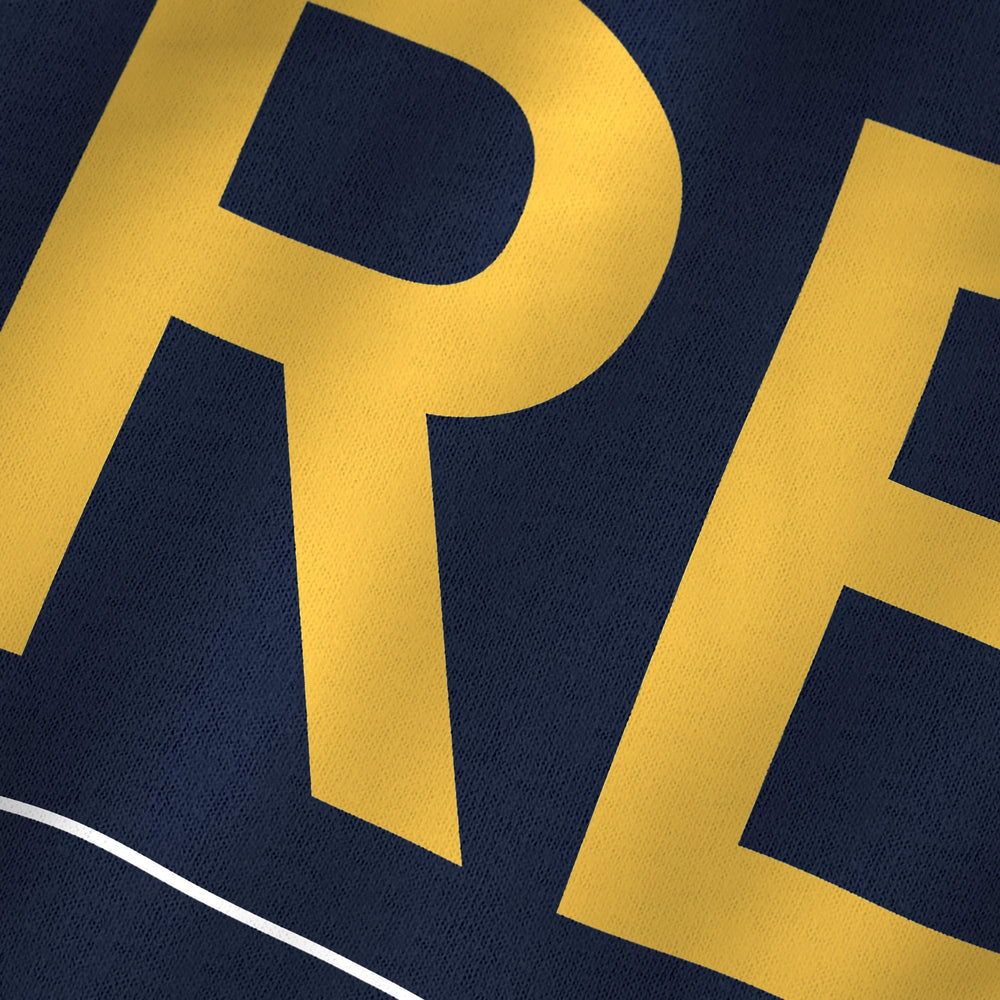 Free Jazz Classic Tee in Navy, close-up