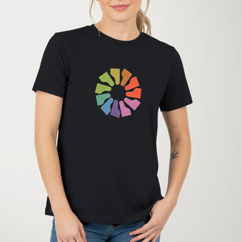 Grand Piano Technicolor Classic Tee in Vintage Black, model
