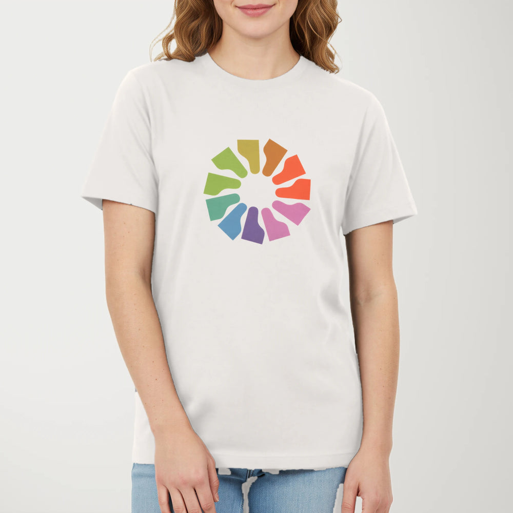 Grand Piano Technicolor Classic Tee in Vintage White, model