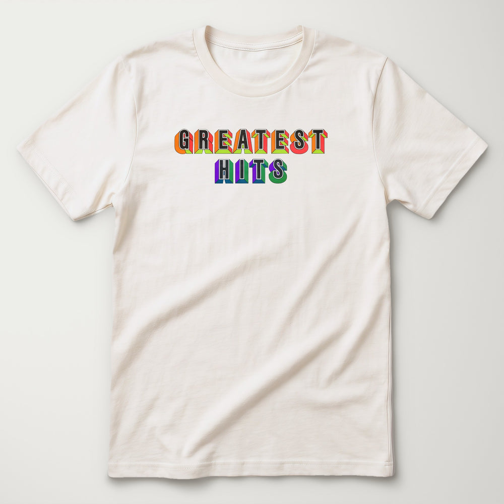 Greatest Hits Classic Tee in Vintage White, flat lay
