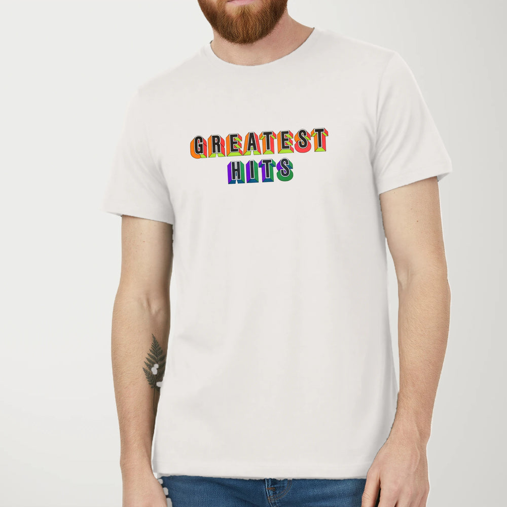 Greatest Hits Classic Tee in Vintage White, model