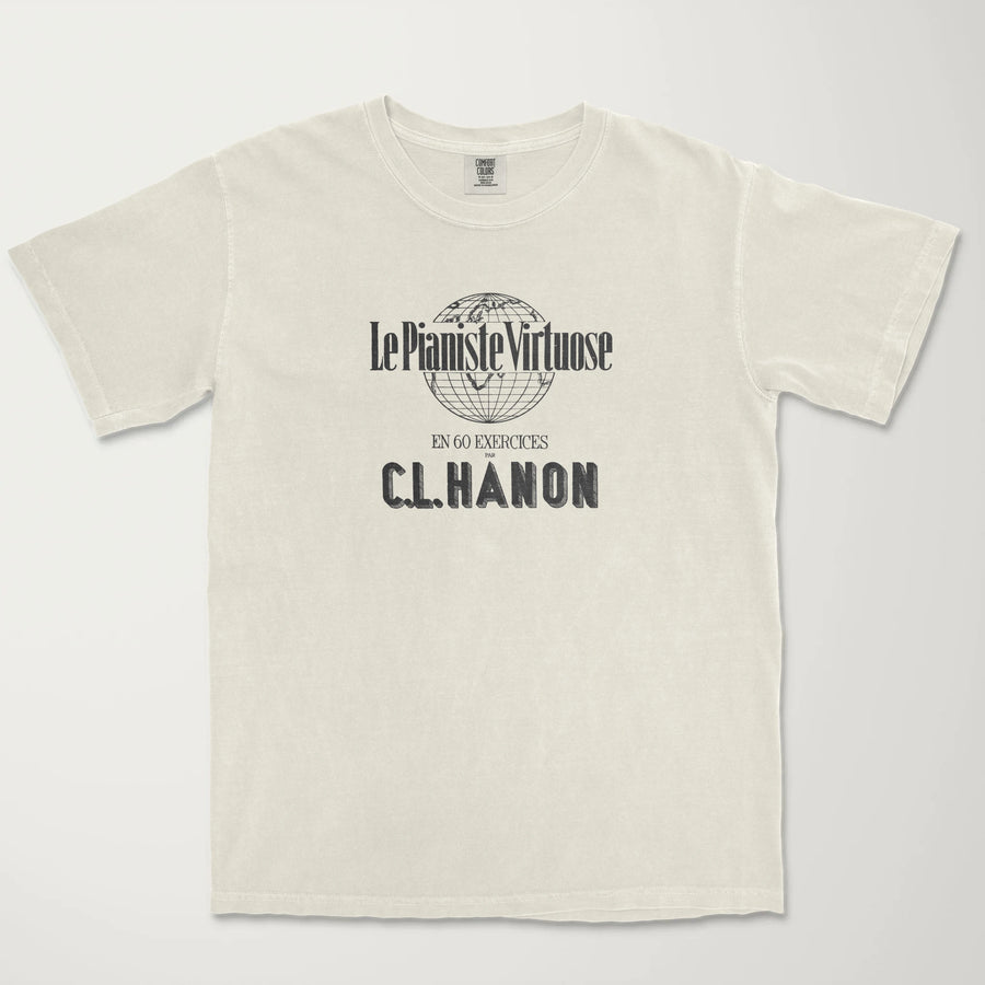 C.L. Hanon: Le Pianiste Virtuose Vintage Heavyweight Tee