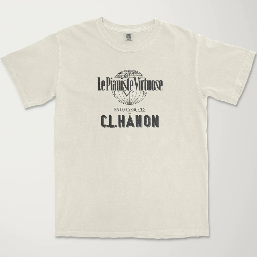 C.L. Hanon: Le Pianiste Virtuose Vintage Heavyweight Tee