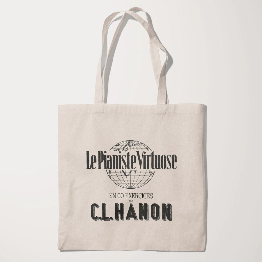 C.L. Hanon: Le Pianiste Virtuose Canvas Tote