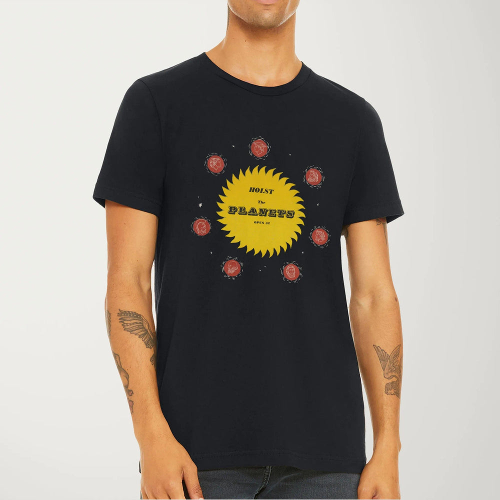gustav holst: the planets classic tee in vintage black, worn
