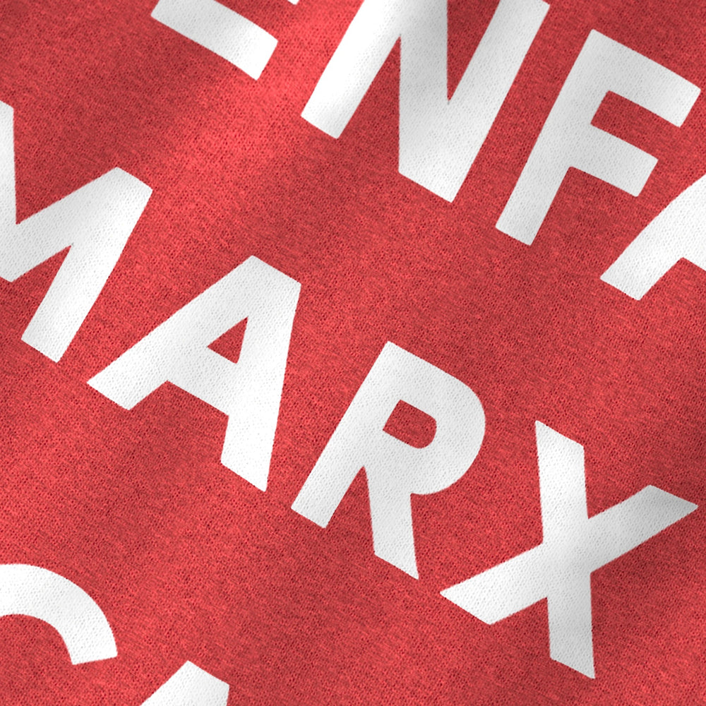 Godard: Les Enfants Classic Tee in Heather Red, close-up