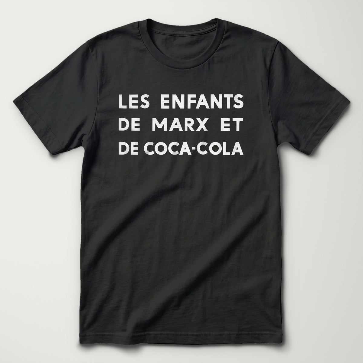Godard: Les Enfants Classic Tee in Vintage Black, flat lay