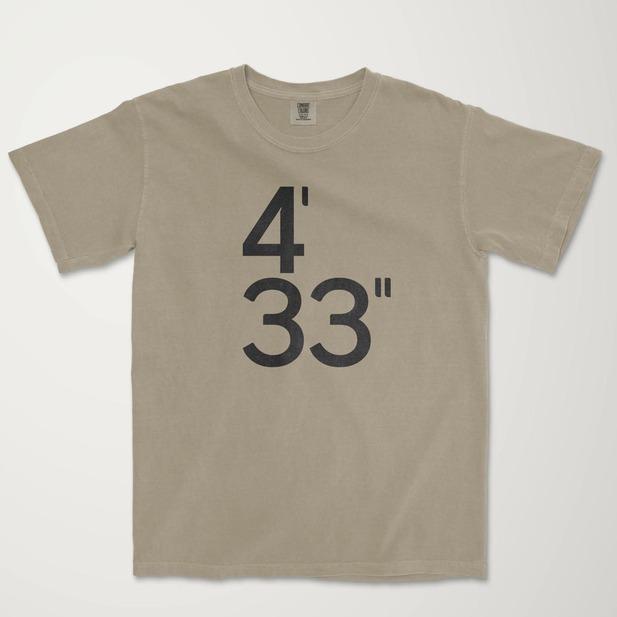 John Cage: 4'33" Vintage Heavyweight Tee