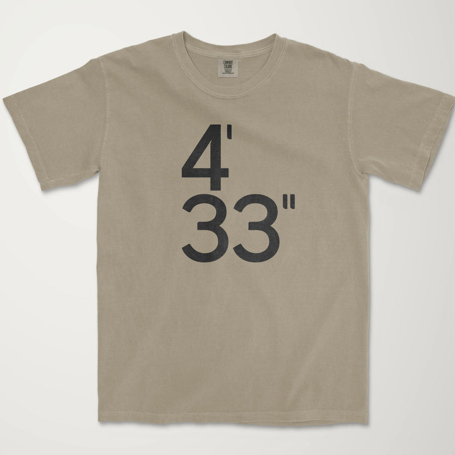 John Cage: 4'33" Vintage Heavyweight Tee