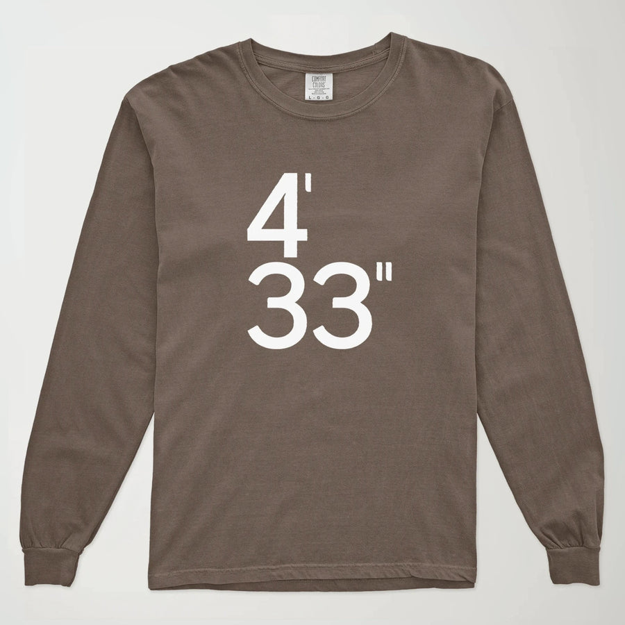 John Cage: 4'33" Vintage Long Sleeve