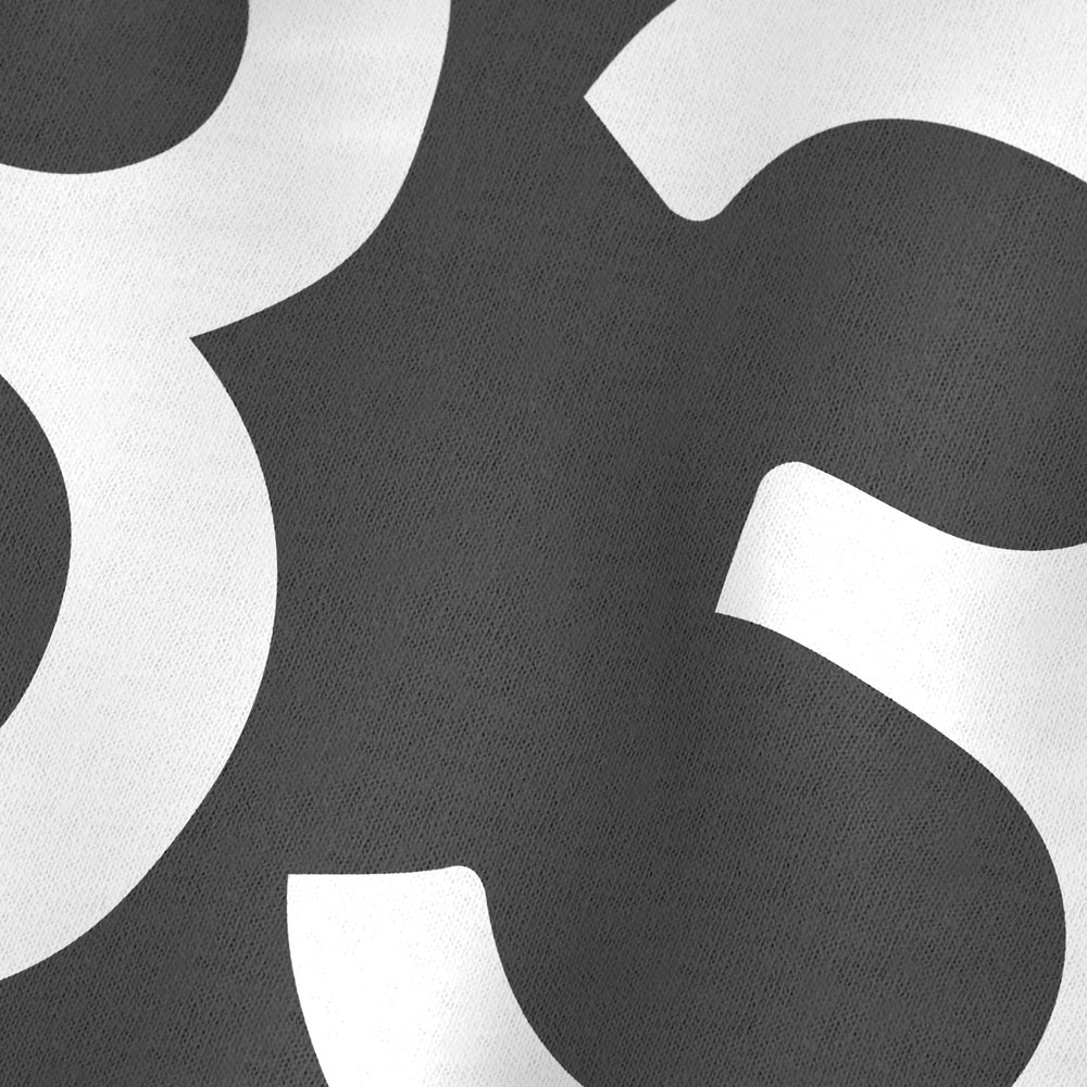 John Cage: 4'33" Classic Tee in Asphalt, close-up