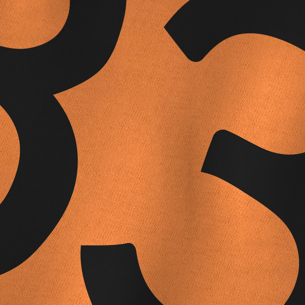 John Cage: 4'33" Classic Tee in Burnt Orange, close-up