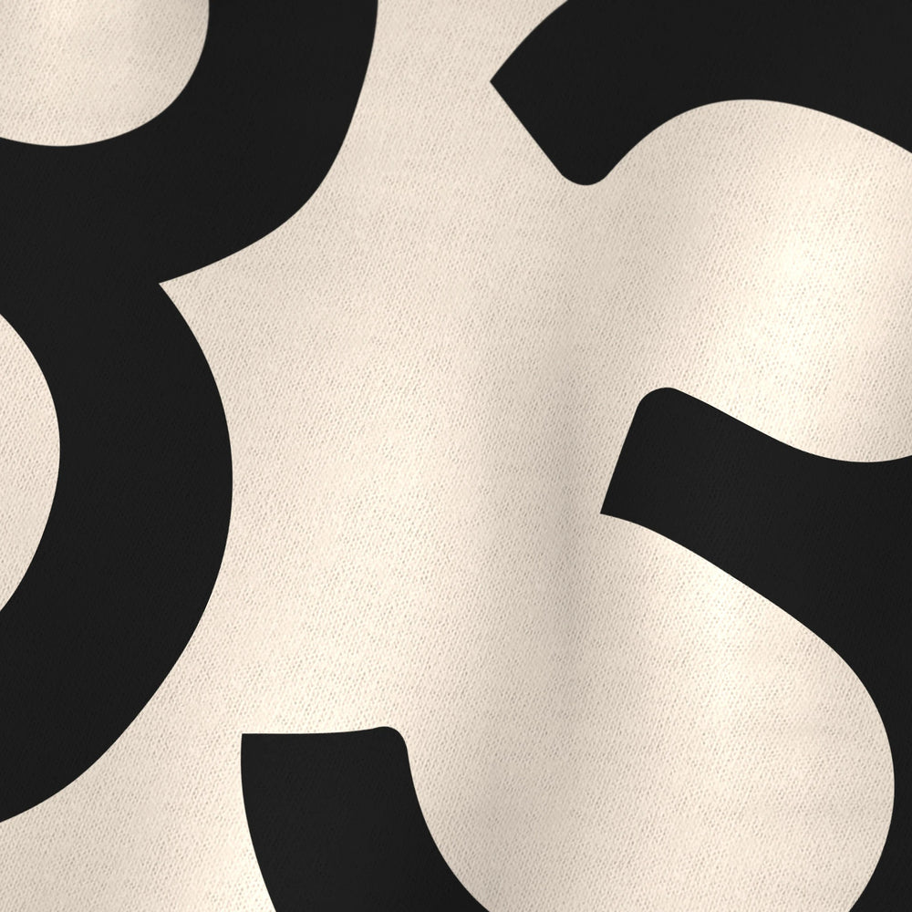 John Cage: 4'33" Classic Tee in Natural, close-up