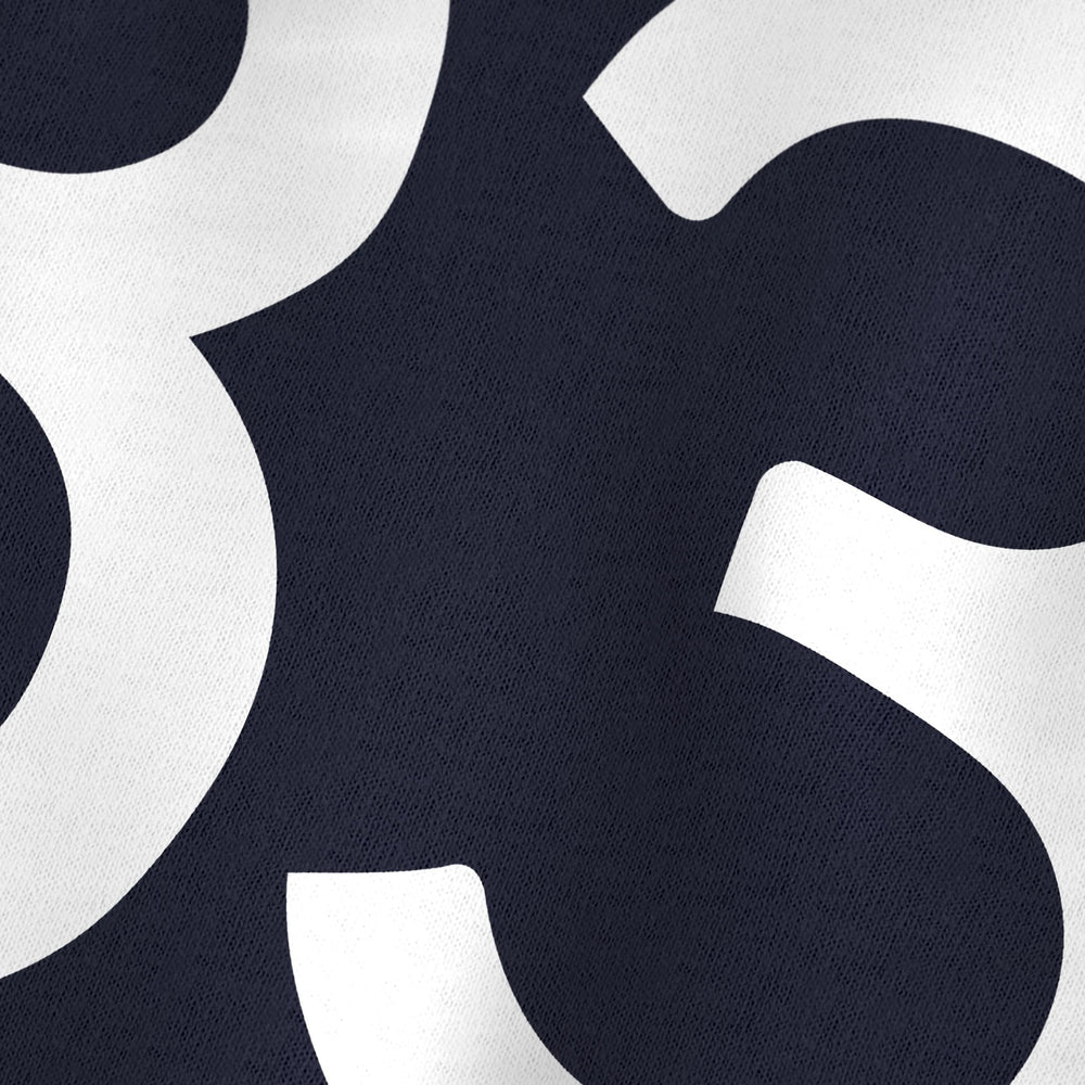 John Cage: 4'33" Classic Tee in Navy, close-up