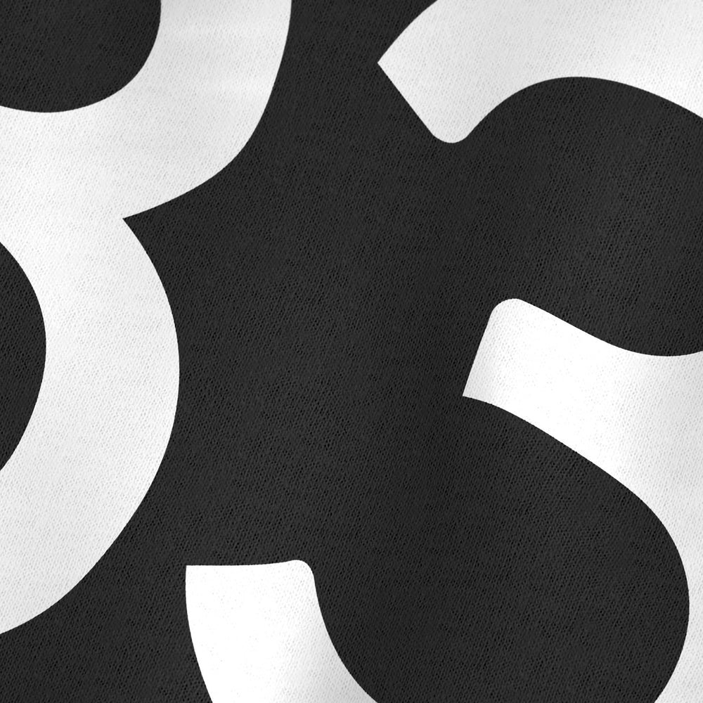 John Cage: 4'33" Classic Tee in Vintage Black, close-up