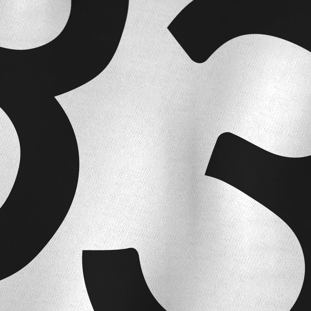 John Cage: 4'33" Classic Tee in Vintage White, close-up
