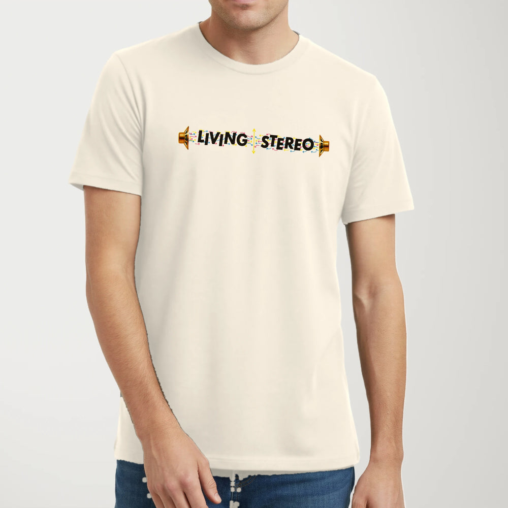 Living Stereo Classic Tee in Natural, model