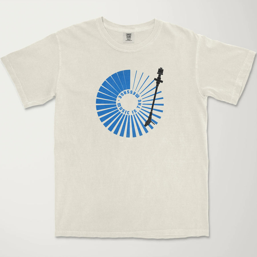 Vinyl LP: Music is the Message Vintage Heavyweight Tee