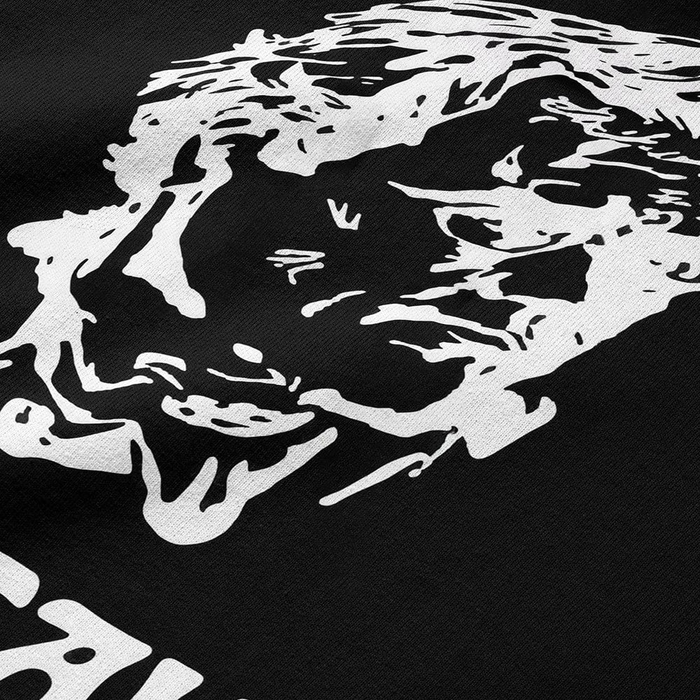 mahler: bernstein crewneck sweatshirt in black, close-up of the print