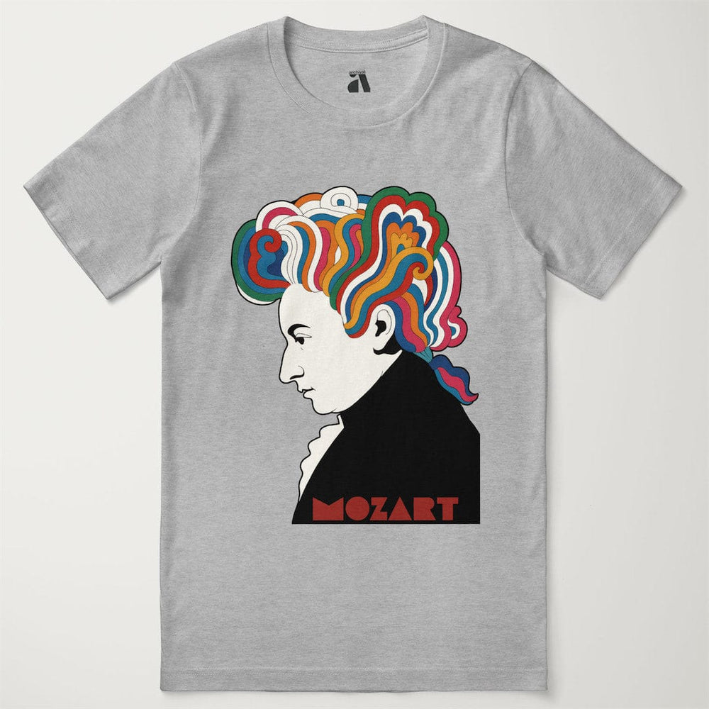 mozart: dylan '66 classic tee in athletic heather, laid flat