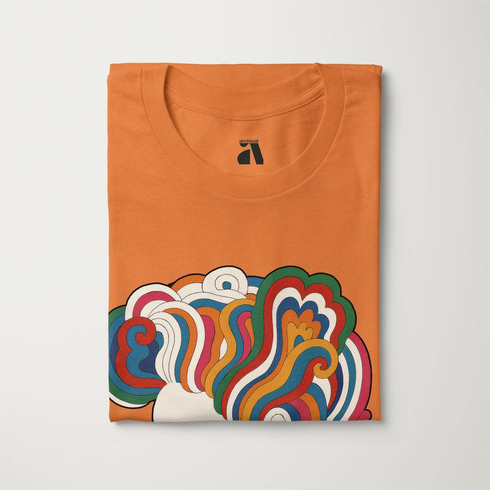 mozart: dylan '66 classic tee in burnt orange, folded