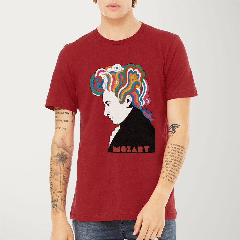 mozart: dylan '66 classic tee in canvas red, worn