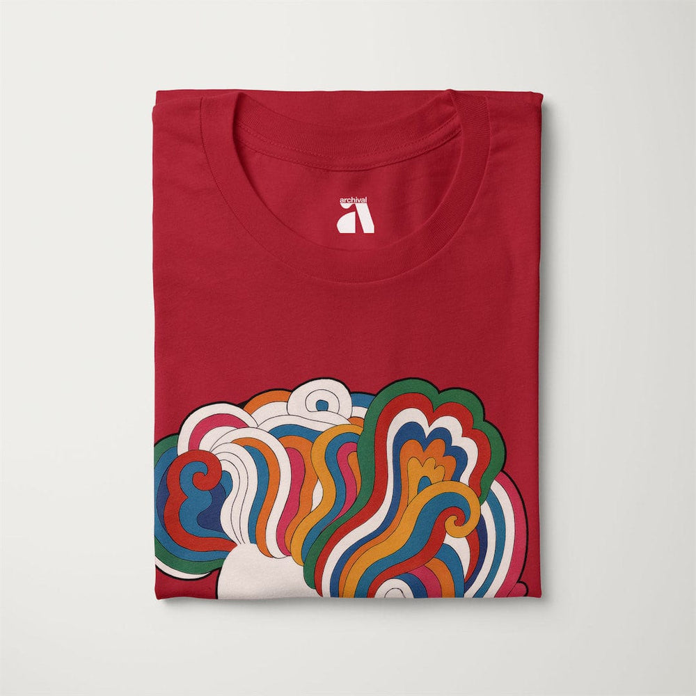 mozart: dylan '66 classic tee in canvas red, folded