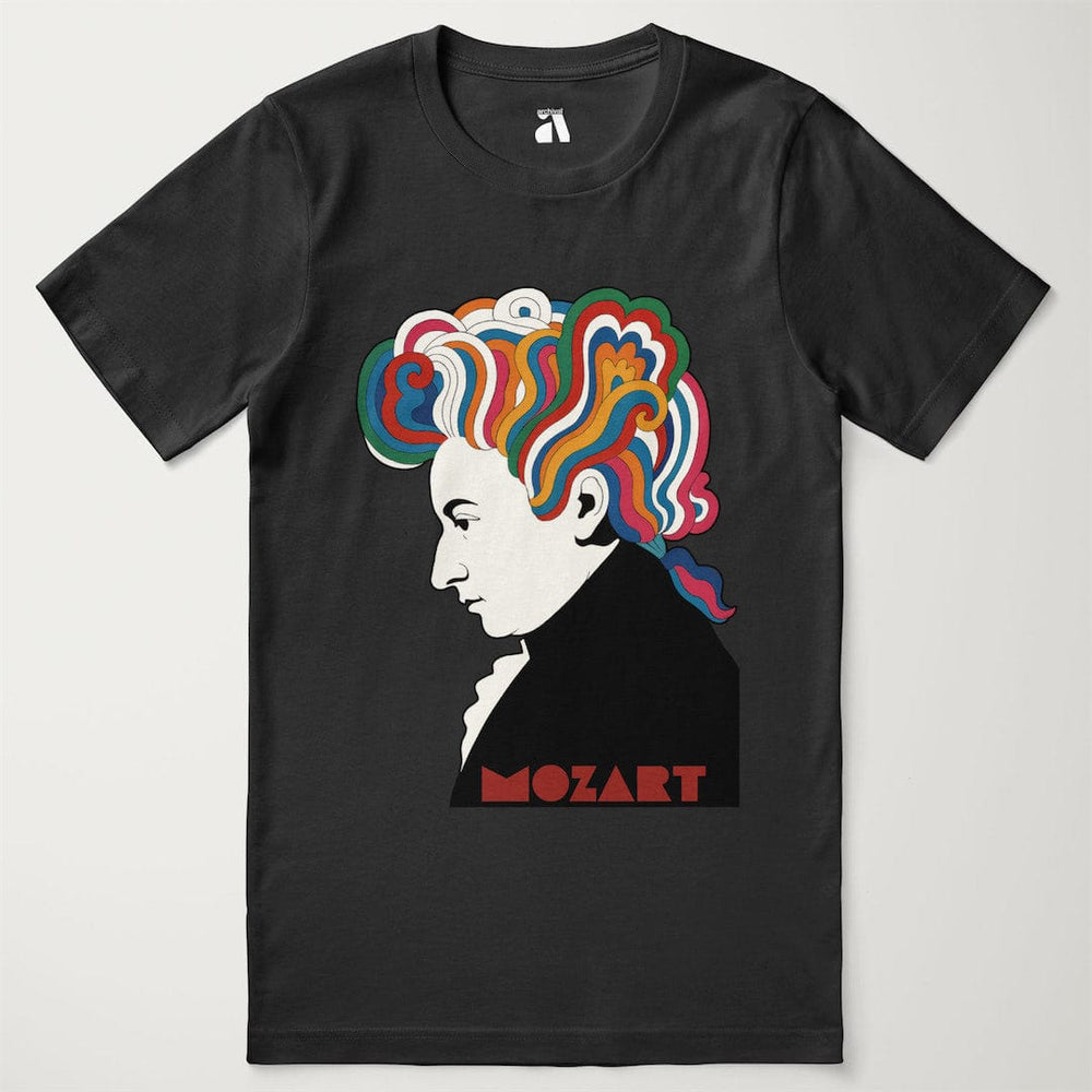 mozart: dylan '66 classic tee in vintage black, laid flat
