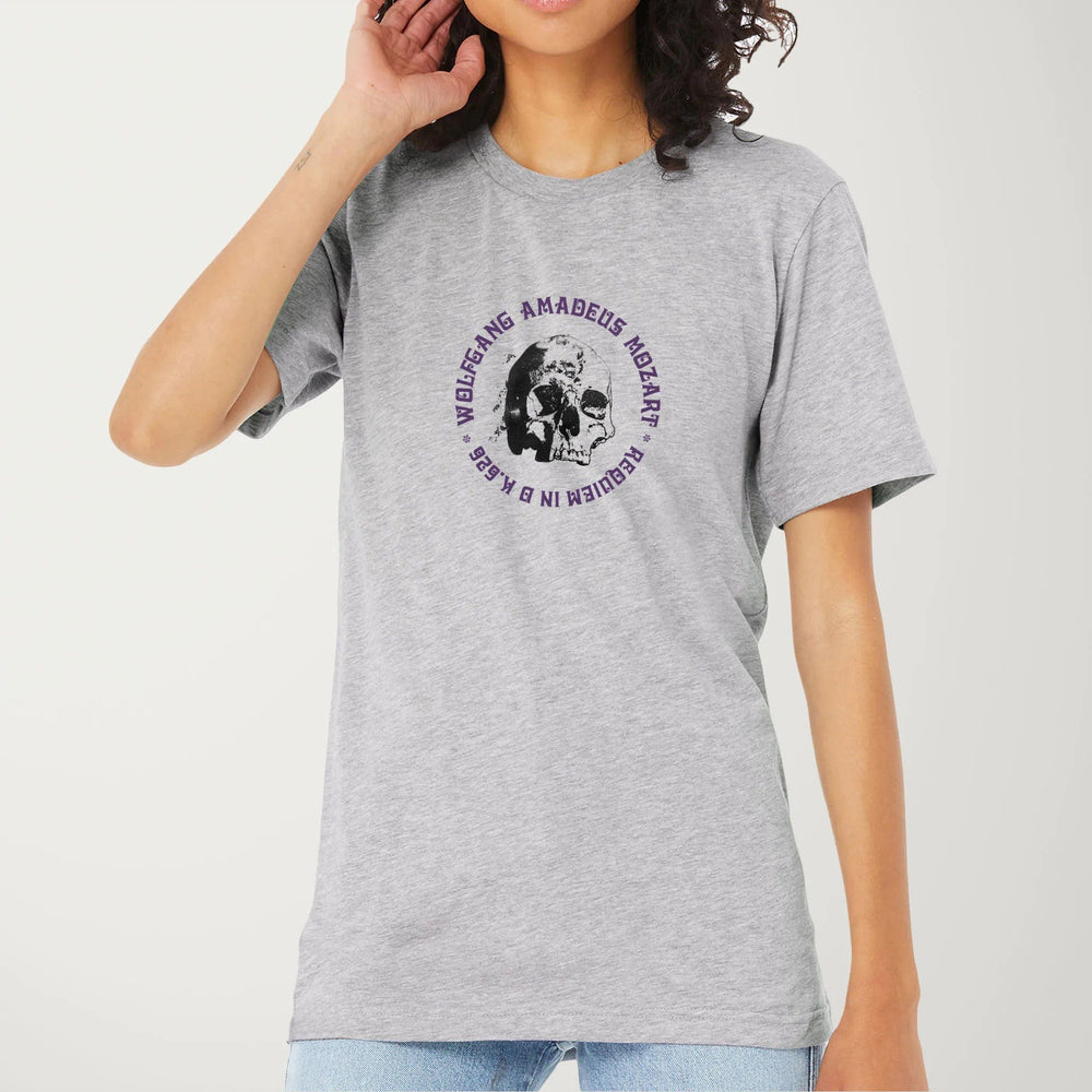 mozart: requiem classic tee in athletic heather, worn