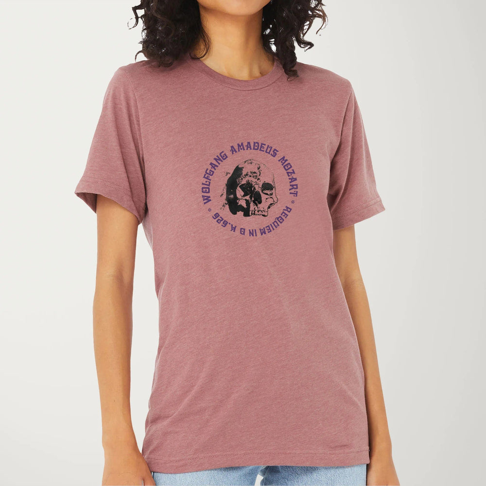 mozart: requiem classic tee in heather mauve, worn