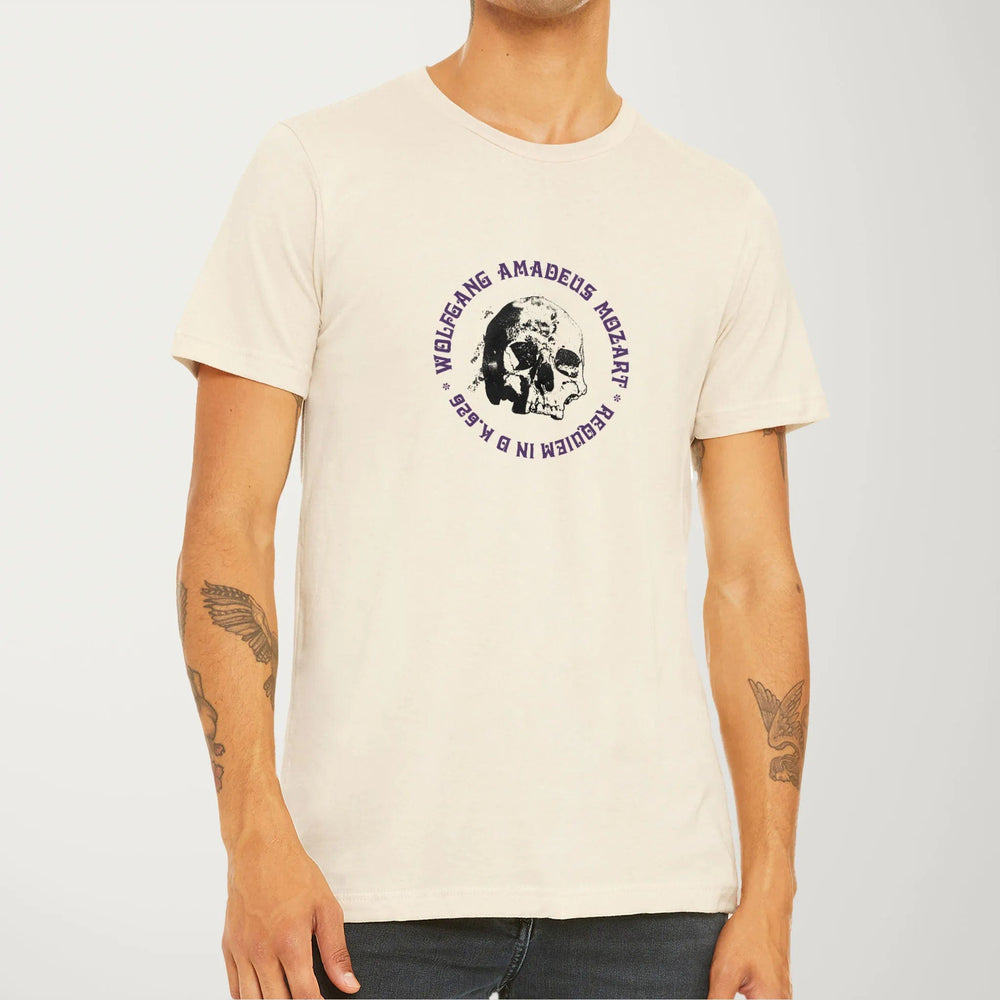 mozart: requiem classic tee in natural, worn