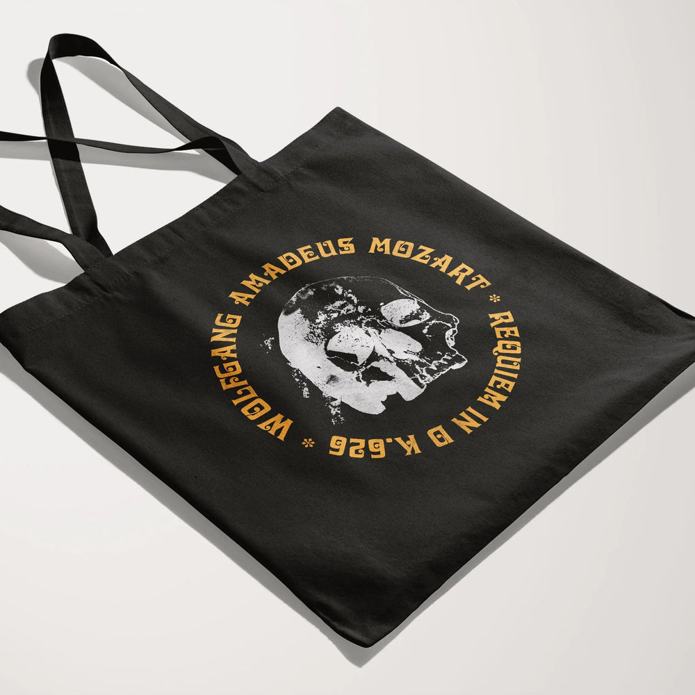 mozart: requiem canvas tote