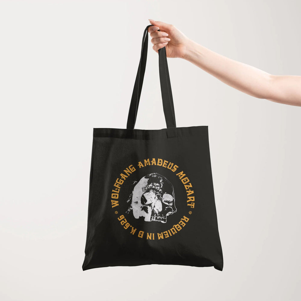 mozart: requiem canvas tote