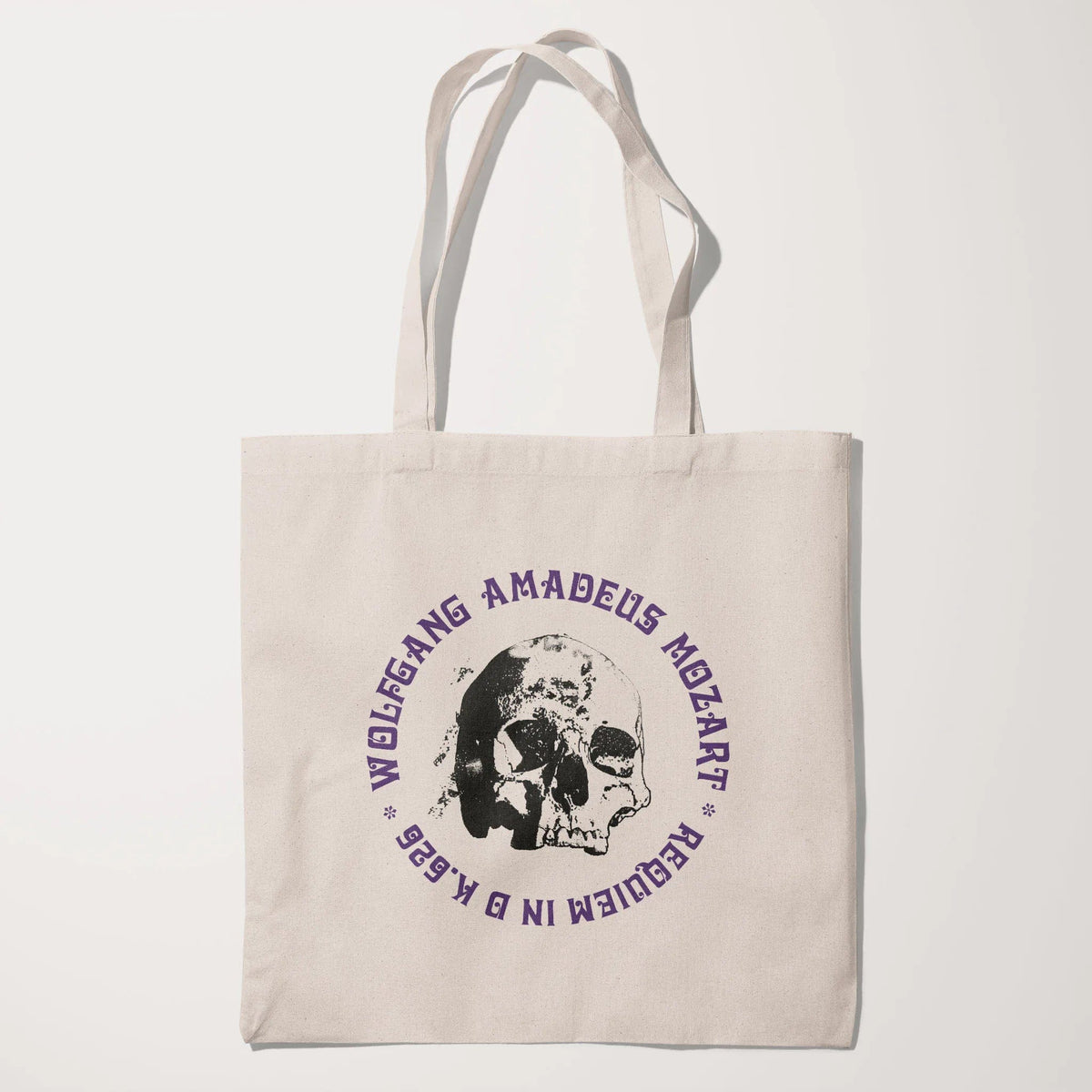 mozart: requiem canvas tote