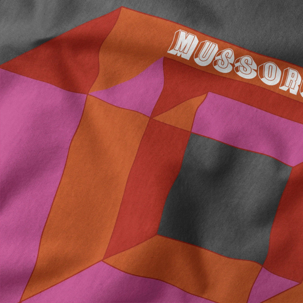 mussorgsky: pictures at an exhibition classic tee in asphalt, close-up of the print