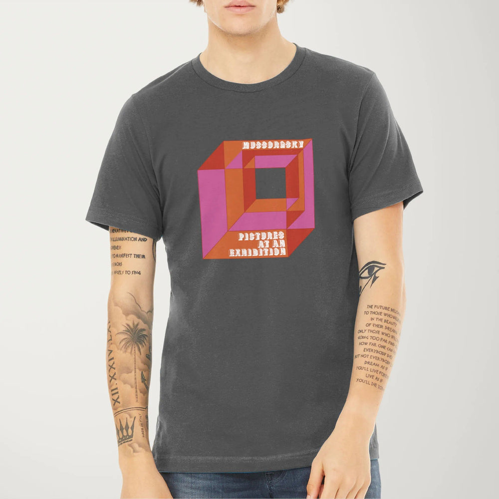 mussorgsky: pictures at an exhibition classic tee in asphalt, worn