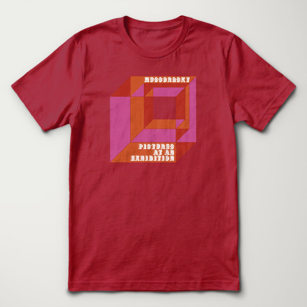 Mussorgsky: Pictures at an Exhibition Classic Tee in Canvas Red, flat lay