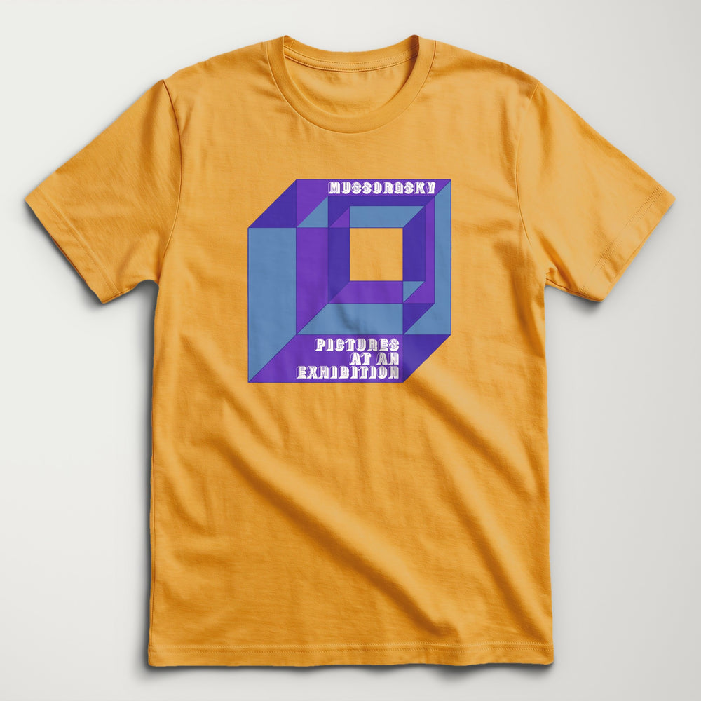 Mussorgsky: Pictures at an Exhibition Classic Tee in Mustard, flat lay
