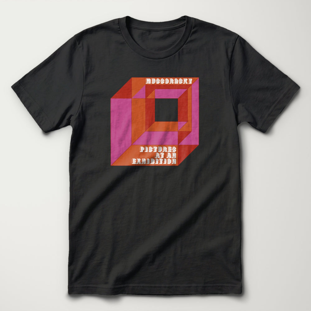 Mussorgsky: Pictures at an Exhibition Classic Tee in Vintage Black, flat lay