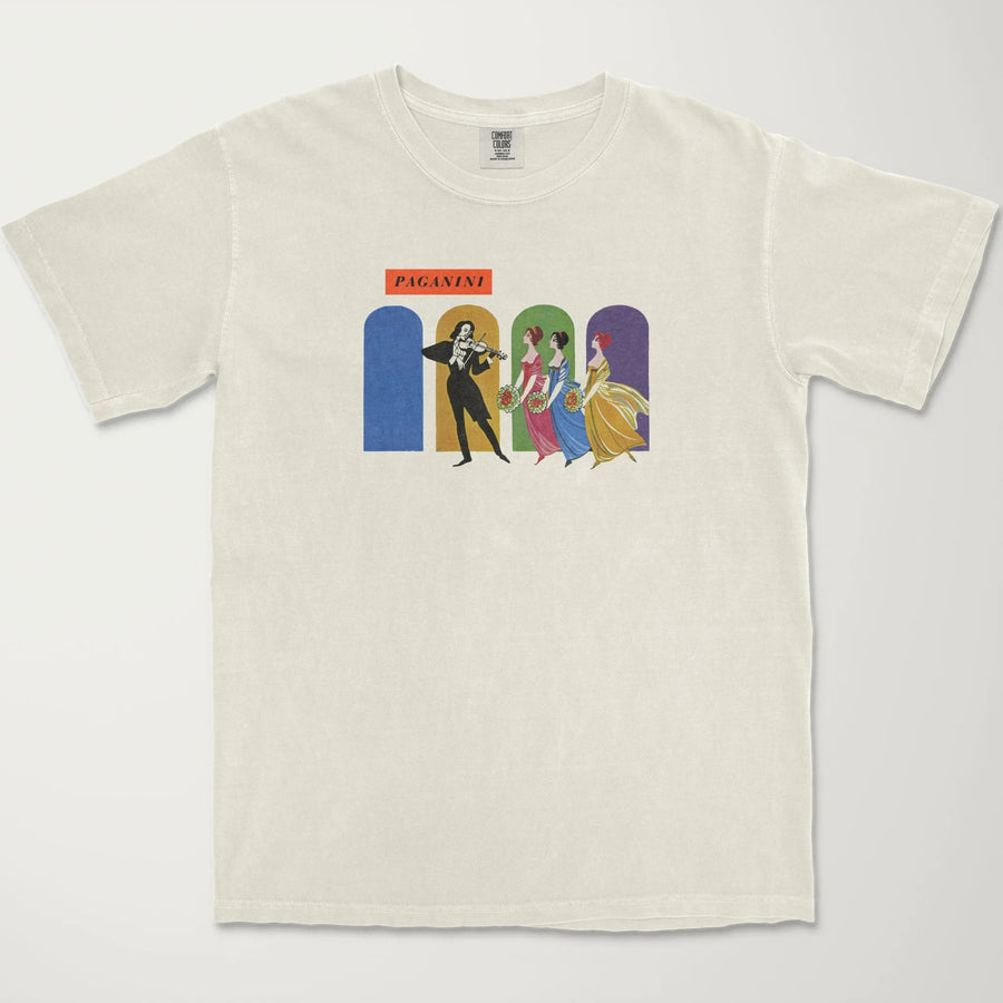 Niccolò Paganini: Illustrated Vintage Heavyweight Tee