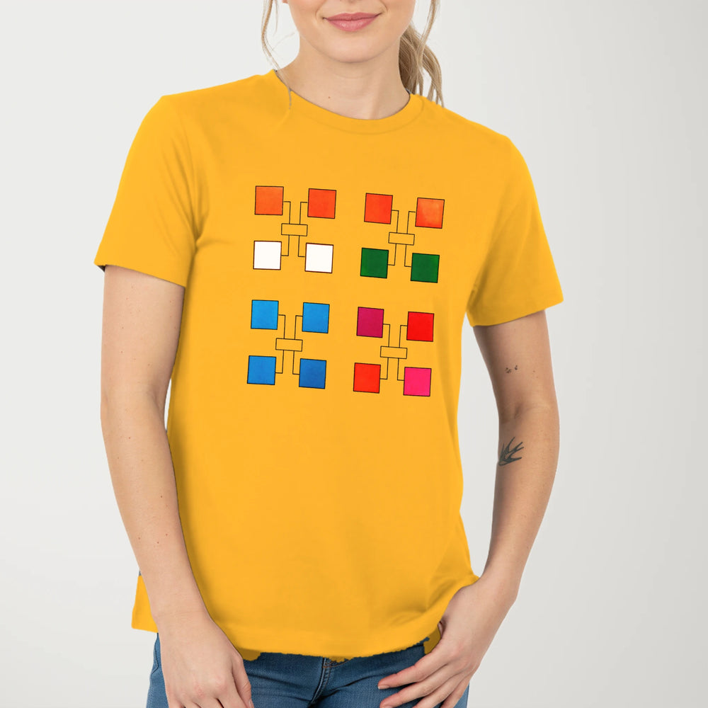 Quadraphonic Classic Tee in Gold, model