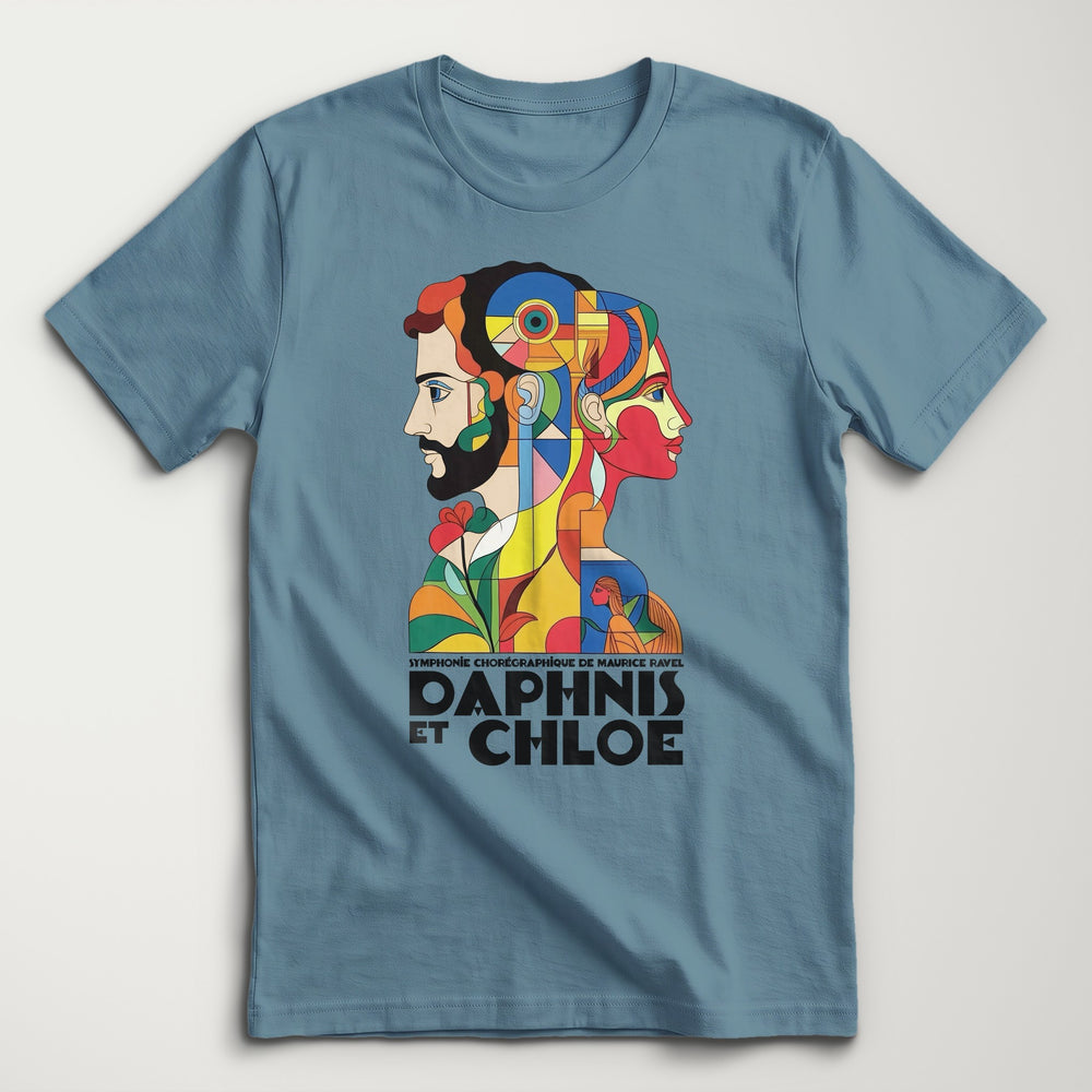 Ravel: Daphnis et Chloé Classic Tee in Steel Blue, flat lay