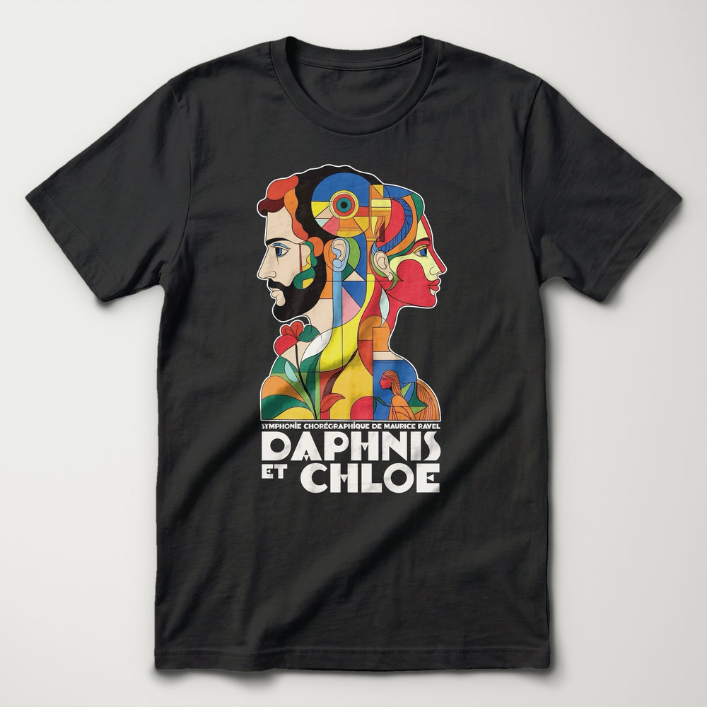 Ravel: Daphnis et Chloé Classic Tee in Vintage Black, flat lay