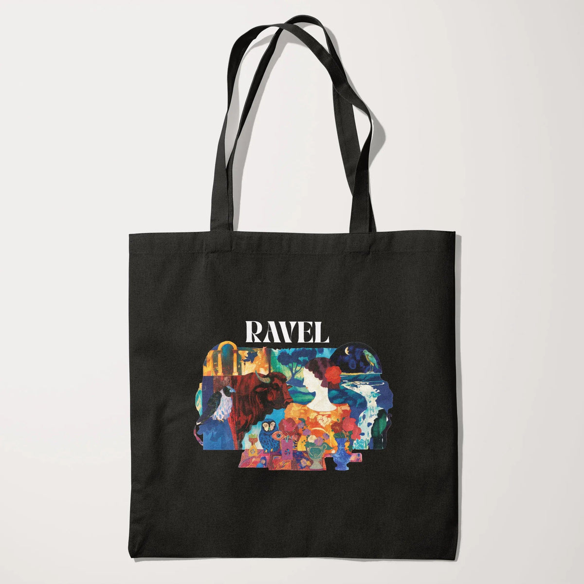 ravel: illustrated canvas tote