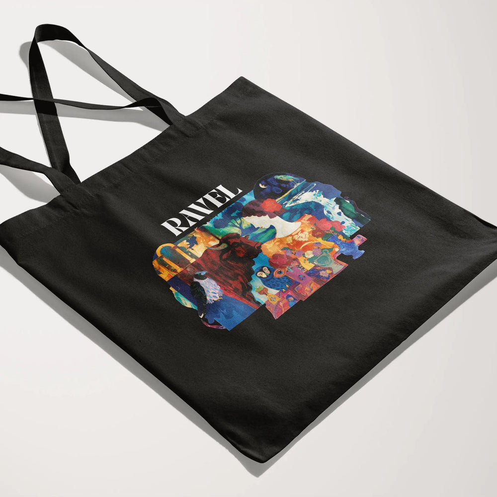ravel: illustrated canvas tote