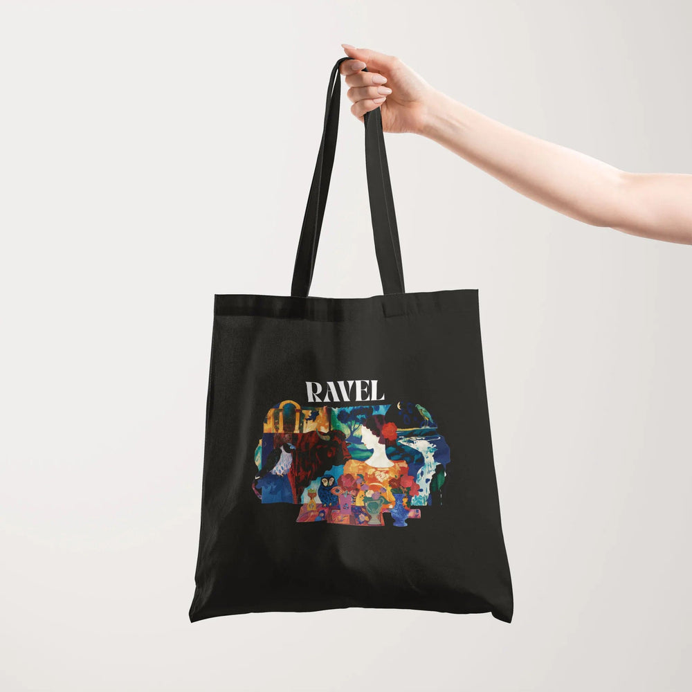 ravel: illustrated canvas tote