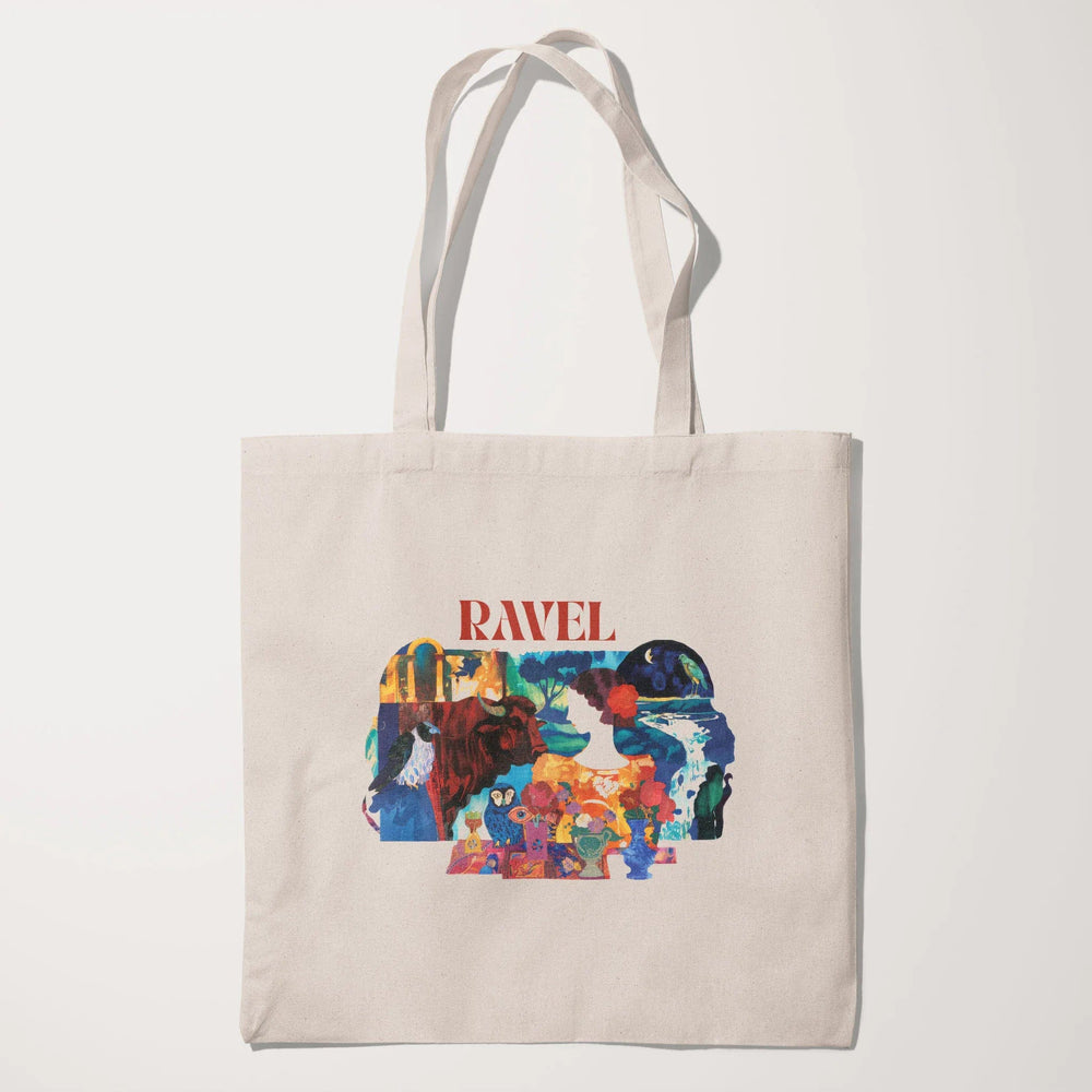 ravel: illustrated canvas tote