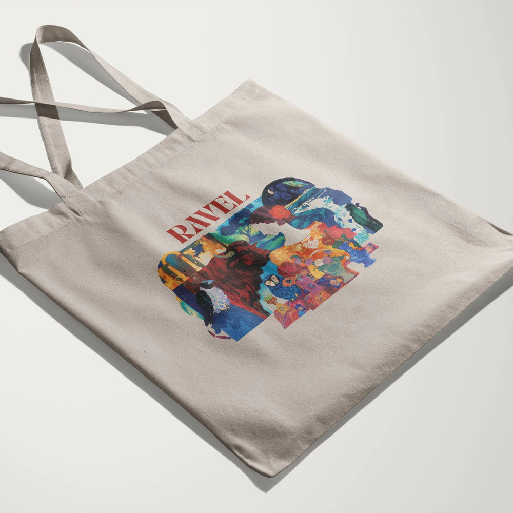 ravel: illustrated canvas tote
